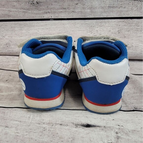 Smurf Sneakers Velcro Straps Kids Size 8 - Picture 3 of 11